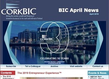 BIC April News; 2019 Entrepreneur Experience review; Photos; Videos; Accelerator Applications; Client news