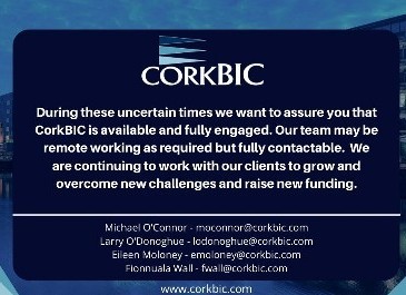 CorkBIC is operating as normal & Open to engage with you - Contact us!