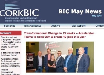BIC May Newsletter; Accelerator Demo Day; Applications Now Open; Client news etc.