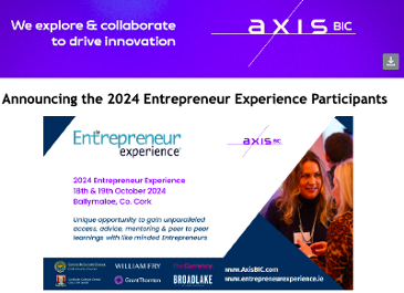 BIC October News; Announcing our Entrepreneurs for the 2024 Entrepreneur Experience; Prep4Seed kicks off; EU Projects update & Client news Inbox  AxisBIC