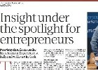 Insight under the Spotlight for entrepreneurs